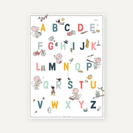 letterposter onderwijs hoofdletters