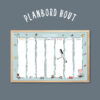 Weekplanner magneetbord hout