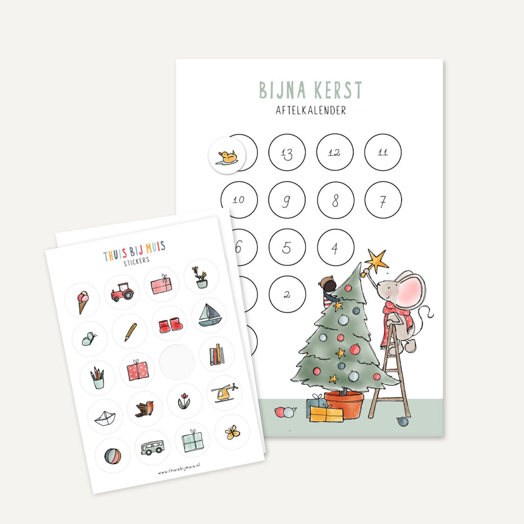 Aftelkalender Kerst Thuis bij Muis